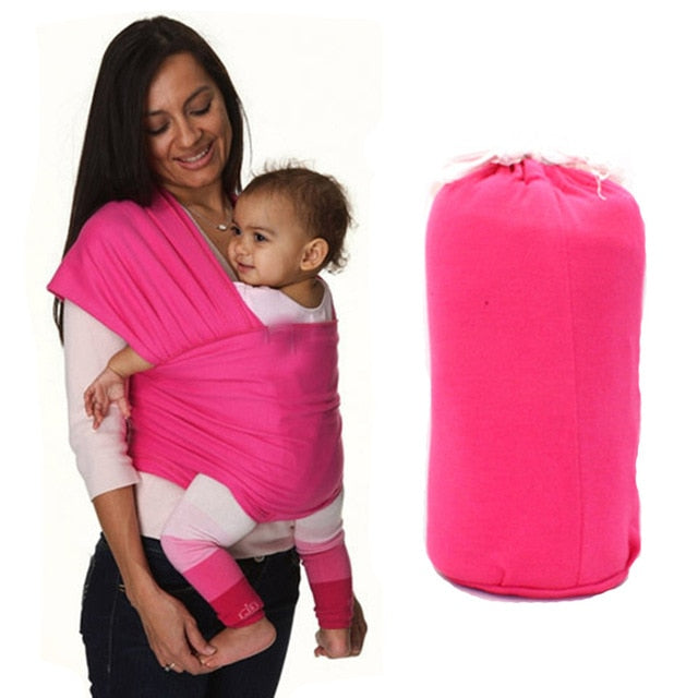 LONSANT Infant Baby Carrier  Handsfree Sling Newborn Baby  Double shoulder strap Holder Breastfeeding  Stretchy Wrap Carrier - Baby Homez
