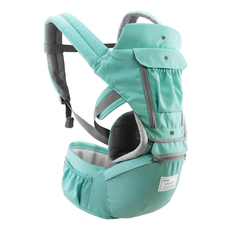 AIEBAO Ergonomic Baby Carrier Infant Kid Baby Hipseat Sling Front Facing Kangaroo Baby Wrap Carrier for Baby Travel 0-36 Months - Baby Homez