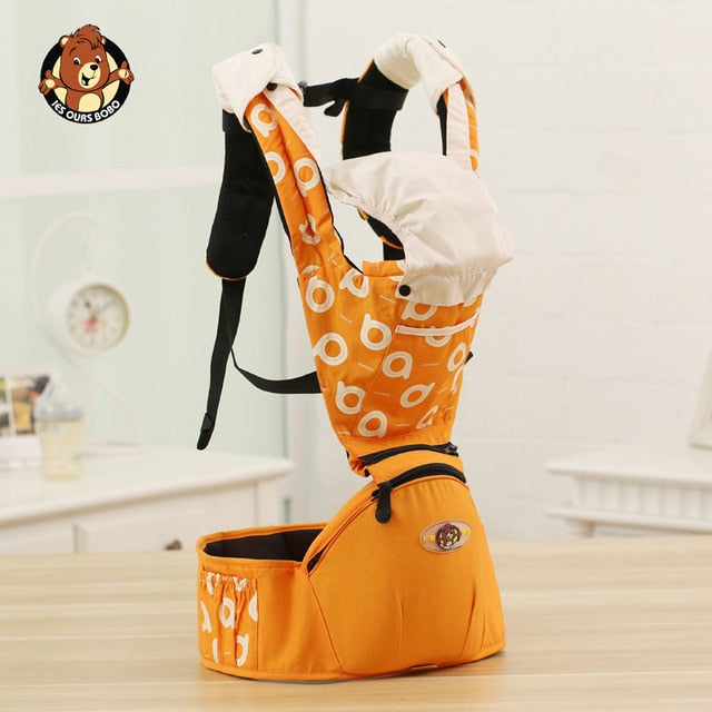 AIEBAO Ergonomic Baby Carrier Infant Kid Baby Hipseat Sling Front Facing Kangaroo Baby Wrap Carrier for Baby Travel 0-36 Months - Baby Homez