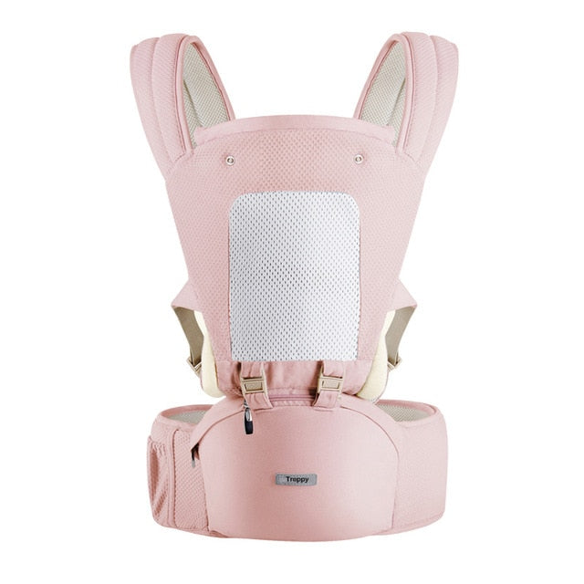 AIEBAO Ergonomic Baby Carrier Infant Kid Baby Hipseat Sling Front Facing Kangaroo Baby Wrap Carrier for Baby Travel 0-36 Months - Baby Homez