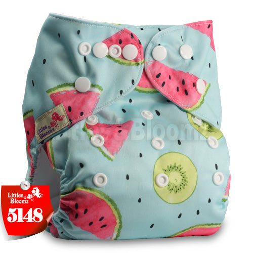 Littles&Bloomz Baby Washable Reusable Real Cloth Pocket Nappy Diaper Cover Wrap suits Birth to Potty One Size Nappy  Inserts - Baby Homez