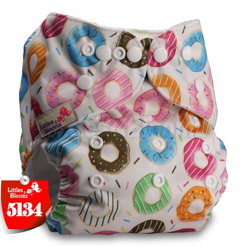 Littles&Bloomz Baby Washable Reusable Real Cloth Pocket Nappy Diaper Cover Wrap suits Birth to Potty One Size Nappy  Inserts - Baby Homez