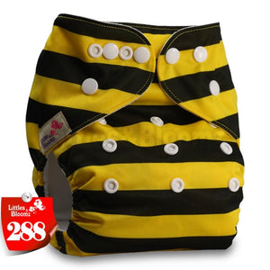 Littles&Bloomz Baby Washable Reusable Real Cloth Pocket Nappy Diaper Cover Wrap suits Birth to Potty One Size Nappy  Inserts - Baby Homez
