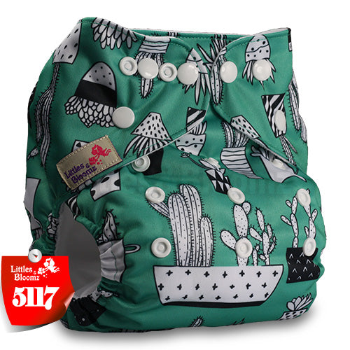 Littles&Bloomz Baby Washable Reusable Real Cloth Pocket Nappy Diaper Cover Wrap suits Birth to Potty One Size Nappy  Inserts - Baby Homez