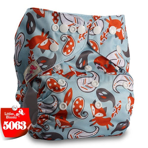 Littles&Bloomz Baby Washable Reusable Real Cloth Pocket Nappy Diaper Cover Wrap suits Birth to Potty One Size Nappy  Inserts - Baby Homez
