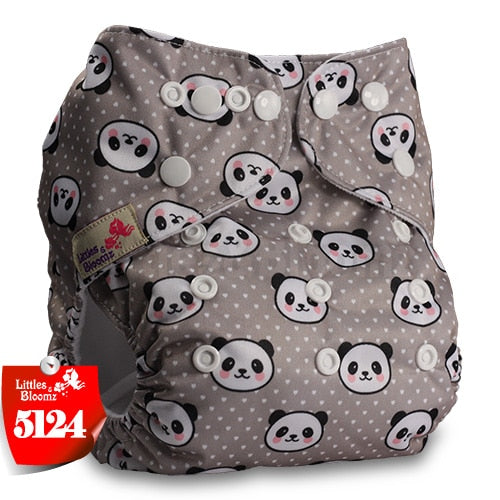 Littles&Bloomz Baby Washable Reusable Real Cloth Pocket Nappy Diaper Cover Wrap suits Birth to Potty One Size Nappy  Inserts - Baby Homez