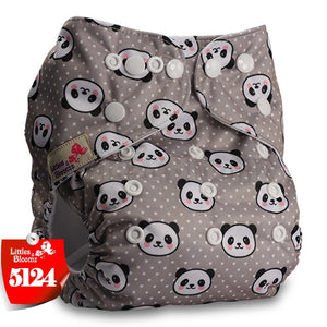 Littles&Bloomz Baby Washable Reusable Real Cloth Pocket Nappy Diaper Cover Wrap suits Birth to Potty One Size Nappy  Inserts - Baby Homez