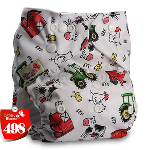 Littles&Bloomz Baby Washable Reusable Real Cloth Pocket Nappy Diaper Cover Wrap suits Birth to Potty One Size Nappy  Inserts - Baby Homez