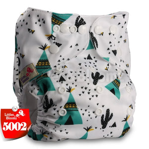 Littles&Bloomz Baby Washable Reusable Real Cloth Pocket Nappy Diaper Cover Wrap suits Birth to Potty One Size Nappy  Inserts - Baby Homez