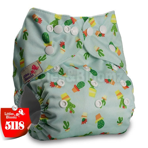 Littles&Bloomz Baby Washable Reusable Real Cloth Pocket Nappy Diaper Cover Wrap suits Birth to Potty One Size Nappy  Inserts - Baby Homez