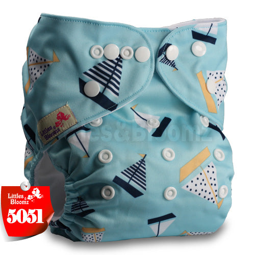 Littles&Bloomz Baby Washable Reusable Real Cloth Pocket Nappy Diaper Cover Wrap suits Birth to Potty One Size Nappy  Inserts - Baby Homez