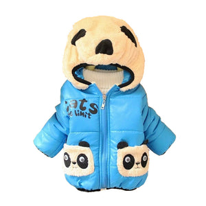 CHCDMP Baby Girls Boys Jacket Winter Warm Thick Cotton Cartoon Panda hooded Kids Coat Children Lovely Outerwear kids Clothing - Baby Homez