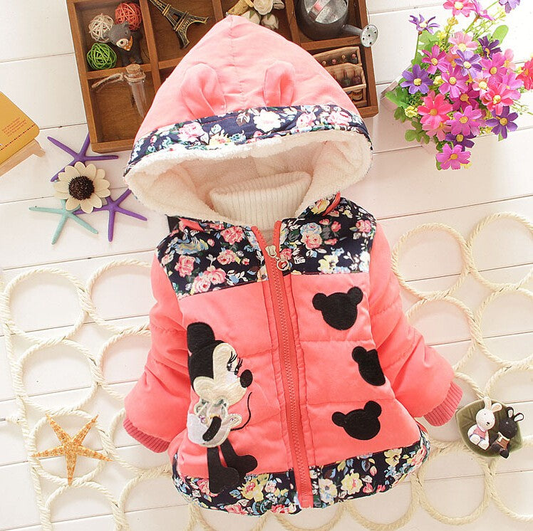 CHCDMP Baby Girls Boys Jacket Winter Warm Thick Cotton Cartoon Panda hooded Kids Coat Children Lovely Outerwear kids Clothing - Baby Homez