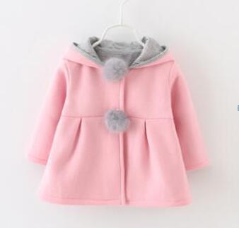 Baby Girls Coat Winter Spring Baby Girls Princess Coat Jacket Rabbit Ear Hoodie Casual Outerwear for girl  Infants clothing - Baby Homez