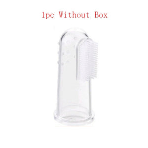 1 Set Soft Baby Finger Toothbrush and Box Silicone Baby Brush Teeth Cleaning Care Hygiene Brush Infant Tooth Brush for Newborn - Baby Homez