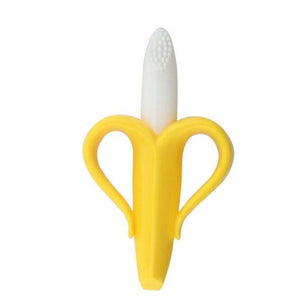 High Quality Baby Teether Toys BPA Banana Teething Ring Silicone Chew Dental Care Toothbrush Nursing Beads Gift For Infant - Baby Homez