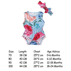 Infant Newborn Baby Girls Romper Summer Baby Clothes Flower Watermelon Print Tassel Jumpsuit Playsuit Sunsuit Baby Girl Costumes - Baby Homez