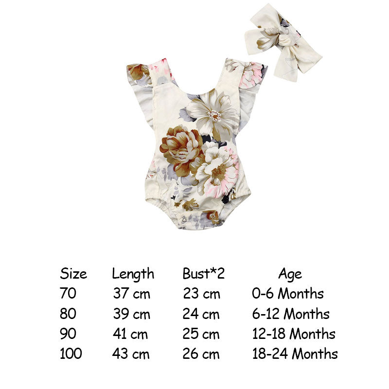 Infant Newborn Baby Girls Romper Summer Baby Clothes Flower Watermelon Print Tassel Jumpsuit Playsuit Sunsuit Baby Girl Costumes - Baby Homez