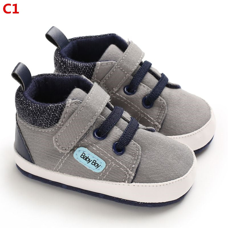 Baby Boy Shoes New Classic Canvas Newborn Baby shoes For Boy Prewalker First Walkers child kids shoes - Baby Homez