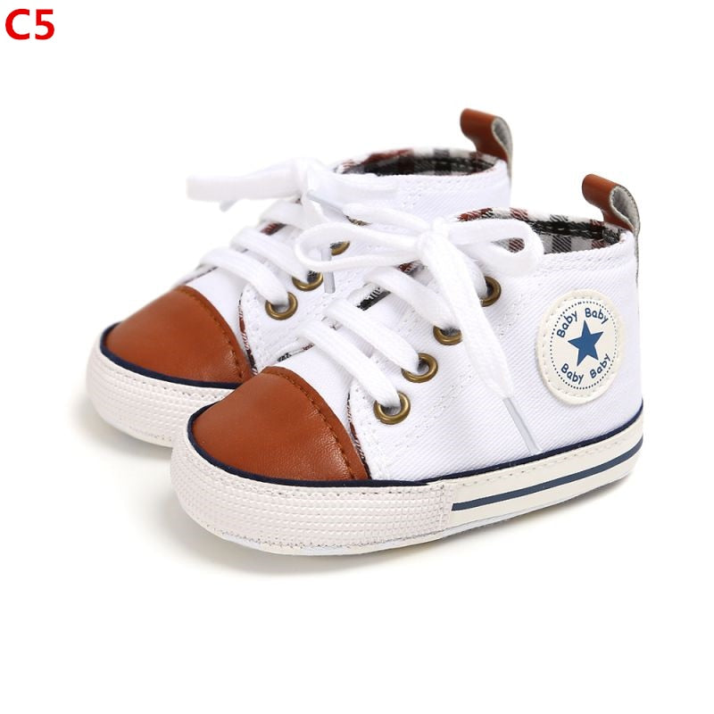 Baby Boy Shoes New Classic Canvas Newborn Baby shoes For Boy Prewalker First Walkers child kids shoes - Baby Homez