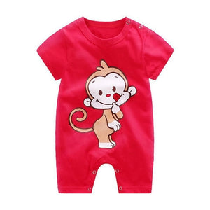 2020 Cheap cotton Baby romper Short Sleeve baby clothing One Piece Summer Unisex Baby Clothes girl and boy jumpsuits Giraffe - Baby Homez