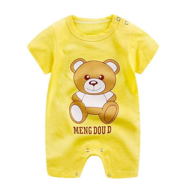 2020 Cheap cotton Baby romper Short Sleeve baby clothing One Piece Summer Unisex Baby Clothes girl and boy jumpsuits Giraffe - Baby Homez