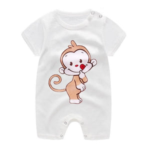 2020 Cheap cotton Baby romper Short Sleeve baby clothing One Piece Summer Unisex Baby Clothes girl and boy jumpsuits Giraffe - Baby Homez