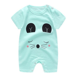 2020 Cheap cotton Baby romper Short Sleeve baby clothing One Piece Summer Unisex Baby Clothes girl and boy jumpsuits Giraffe - Baby Homez