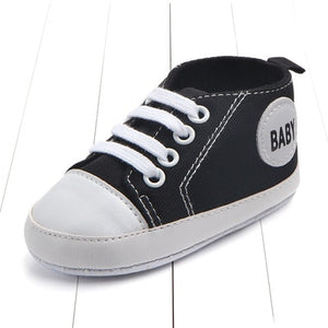 New Canvas Classic Sports Sneakers Newborn Baby Boys Girls First Walkers Shoes Infant Toddler Soft Sole Anti-slip Baby Shoes - Baby Homez