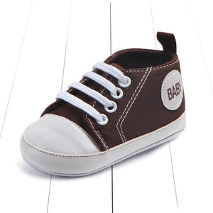 New Canvas Classic Sports Sneakers Newborn Baby Boys Girls First Walkers Shoes Infant Toddler Soft Sole Anti-slip Baby Shoes - Baby Homez