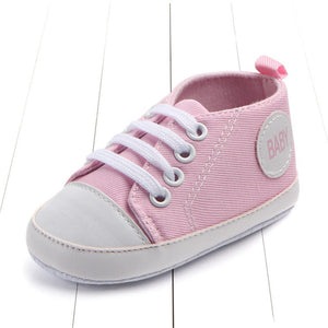 New Canvas Classic Sports Sneakers Newborn Baby Boys Girls First Walkers Shoes Infant Toddler Soft Sole Anti-slip Baby Shoes - Baby Homez
