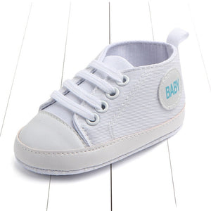 New Canvas Classic Sports Sneakers Newborn Baby Boys Girls First Walkers Shoes Infant Toddler Soft Sole Anti-slip Baby Shoes - Baby Homez