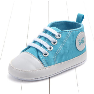 New Canvas Classic Sports Sneakers Newborn Baby Boys Girls First Walkers Shoes Infant Toddler Soft Sole Anti-slip Baby Shoes - Baby Homez