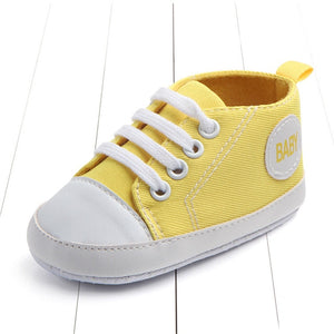 New Canvas Classic Sports Sneakers Newborn Baby Boys Girls First Walkers Shoes Infant Toddler Soft Sole Anti-slip Baby Shoes - Baby Homez