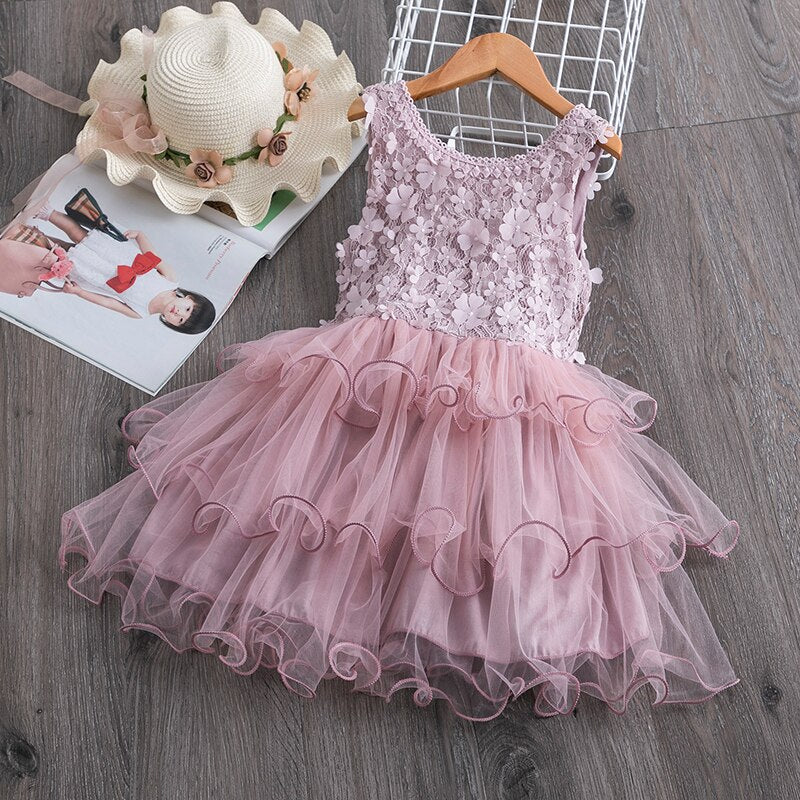 Princess Girls Dress Baby Girls Clothes Children Clothing Summer Party tutu Kids Dresses for Girls Toddler Girls Casual Dress - Baby Homez