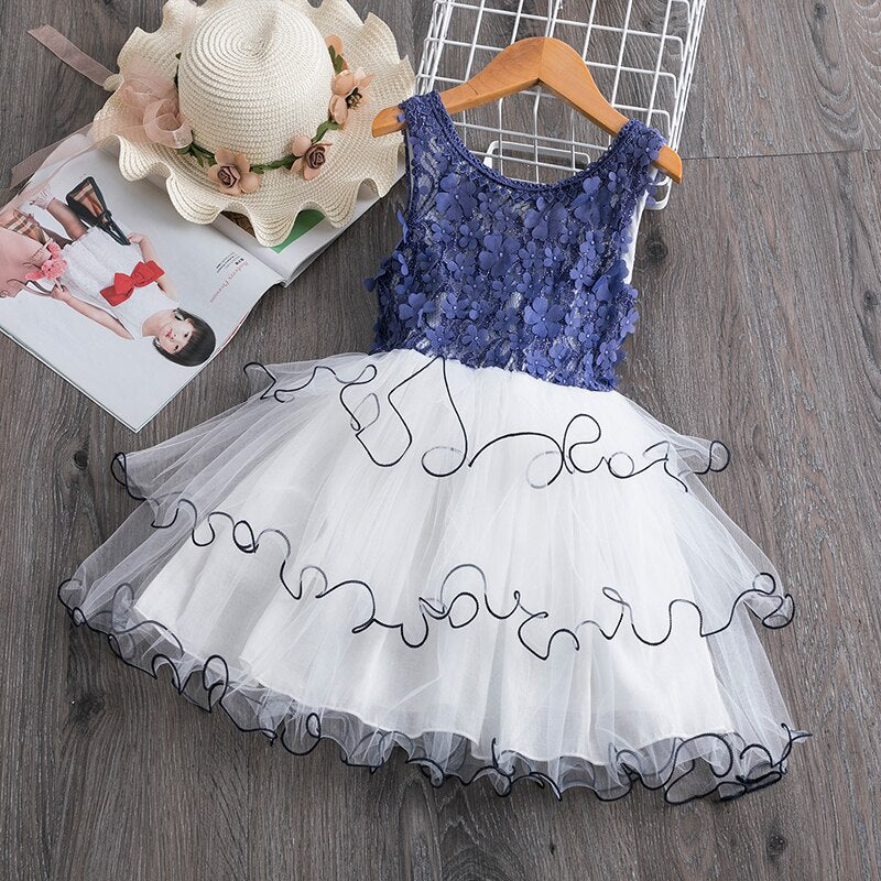 Princess Girls Dress Baby Girls Clothes Children Clothing Summer Party tutu Kids Dresses for Girls Toddler Girls Casual Dress - Baby Homez