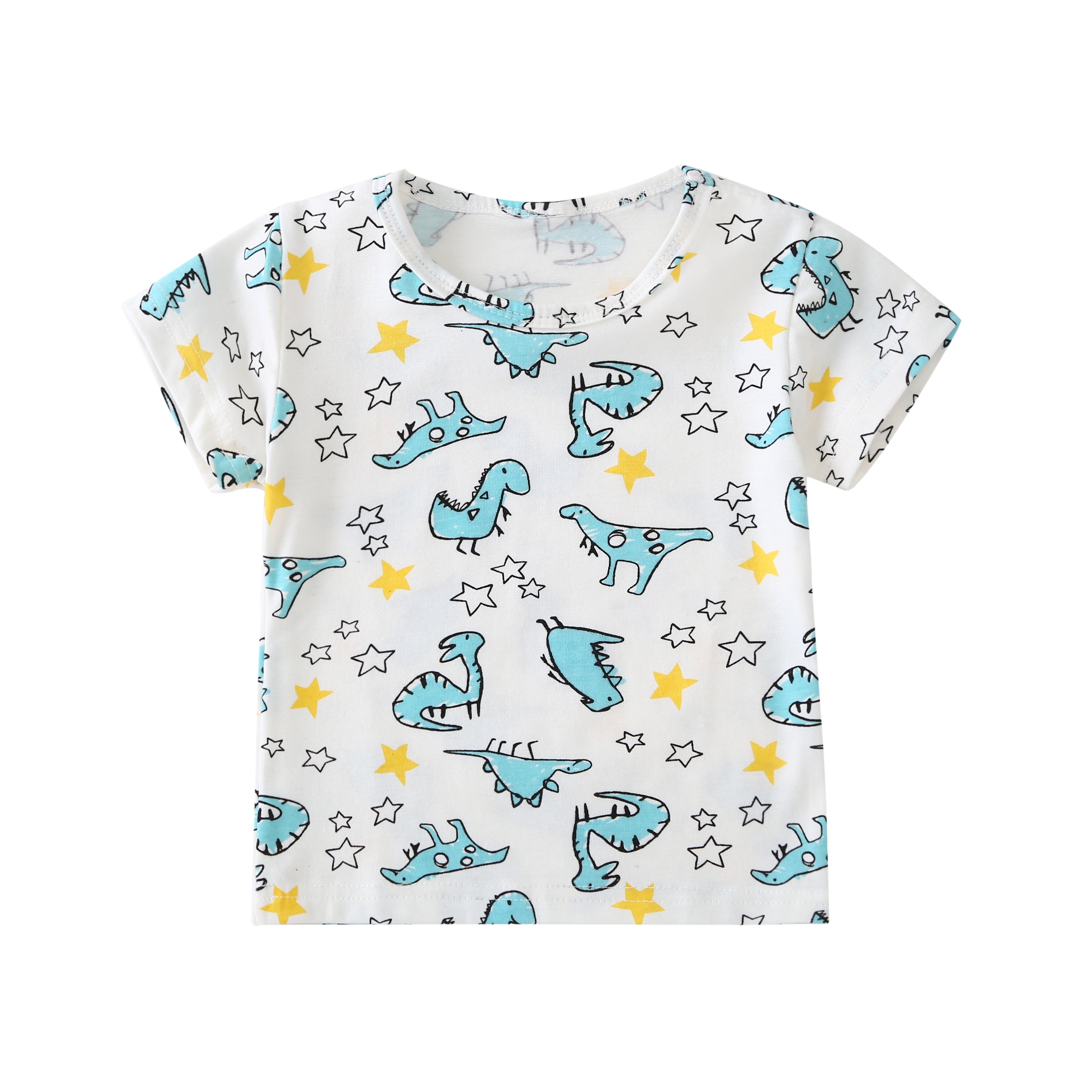 Cotton Baby Toddler Tops Kids Summer Short Sleeve T Shirt Girls Children's Clothing Princess Print Animal Cat Butterfly T-Shirt - Baby Homez