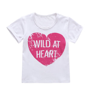 Cotton Baby Toddler Tops Kids Summer Short Sleeve T Shirt Girls Children's Clothing Princess Print Animal Cat Butterfly T-Shirt - Baby Homez