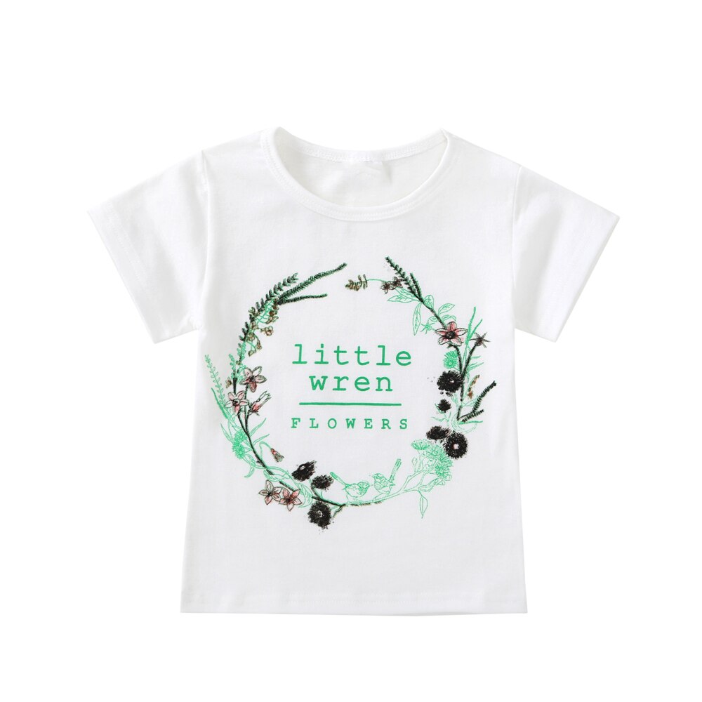 Cotton Baby Toddler Tops Kids Summer Short Sleeve T Shirt Girls Children's Clothing Princess Print Animal Cat Butterfly T-Shirt - Baby Homez