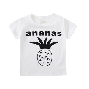 Cotton Baby Toddler Tops Kids Summer Short Sleeve T Shirt Girls Children's Clothing Princess Print Animal Cat Butterfly T-Shirt - Baby Homez