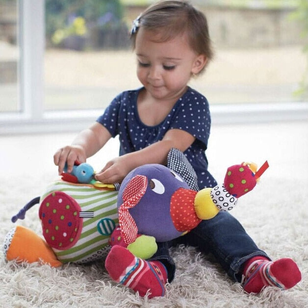 Educational Toys For Baby 0-12 Month Cartoon Plush Elephant Baby Rattles Brinquedos Para Bebe Oyuncak Baby Toys - Baby Homez