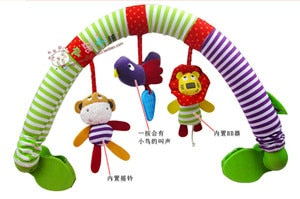SOZZY Baby Hanging Toys Stroller Bed Crib For Tots Cots rattles seat plush Stroller Mobile Gifts animals Zebra Rattles 40% off - Baby Homez
