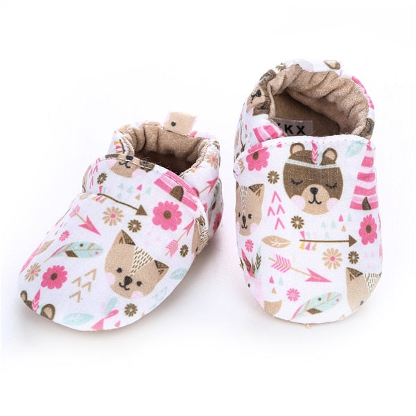 [simfamily]Kid Girls Boy First Walkers Soft Infant Toddler Shoes Cute Flower Soles Crib Shoes Footwear for Newborns baby shoes - Baby Homez