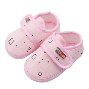 Cotton Baby Girls Shoes Infant First Walkers Toddler Girls Kid Bowknot Soft Anti-Slip Crib Shoes 0-18 Months - Baby Homez