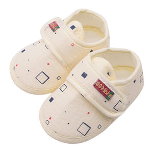Cotton Baby Girls Shoes Infant First Walkers Toddler Girls Kid Bowknot Soft Anti-Slip Crib Shoes 0-18 Months - Baby Homez