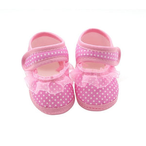 Cotton Baby Girls Shoes Infant First Walkers Toddler Girls Kid Bowknot Soft Anti-Slip Crib Shoes 0-18 Months - Baby Homez