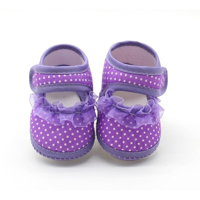 Cotton Baby Girls Shoes Infant First Walkers Toddler Girls Kid Bowknot Soft Anti-Slip Crib Shoes 0-18 Months - Baby Homez