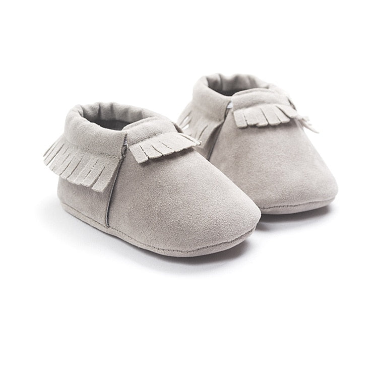 2019 PU Suede Leather Newborn Baby Moccasins Shoes Soft Soled Non-slip Crib First Walker - Baby Homez