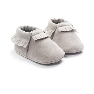2019 PU Suede Leather Newborn Baby Moccasins Shoes Soft Soled Non-slip Crib First Walker - Baby Homez