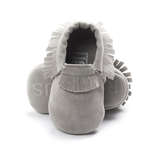 2019 PU Suede Leather Newborn Baby Moccasins Shoes Soft Soled Non-slip Crib First Walker - Baby Homez
